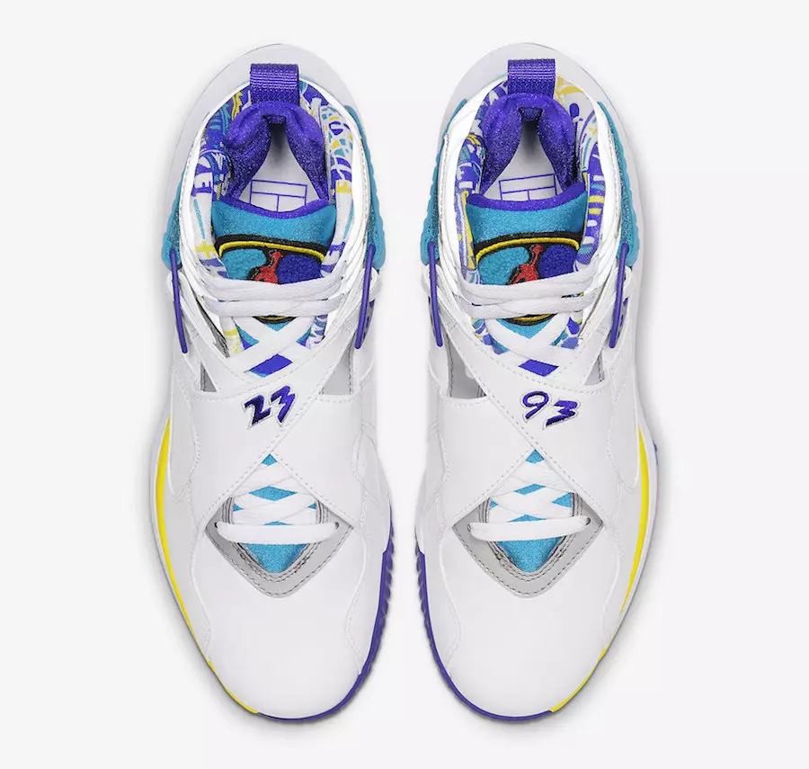 NikeCourt Zoom Zero Jordan 8 Aqua CQ4481-100 تاريخ الإصدار