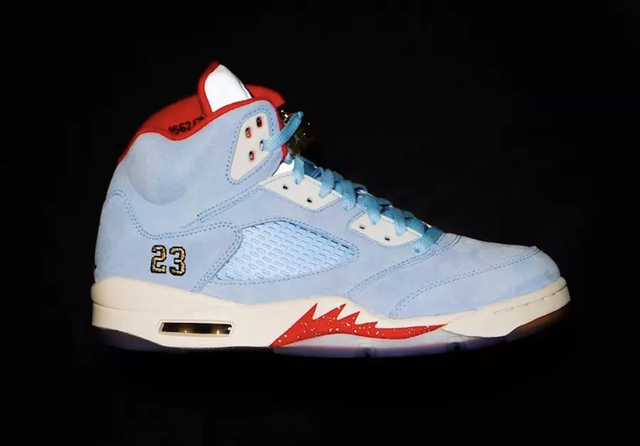 Trophy Sall Air Jordan 5 Ice Blue Release Datum Präis