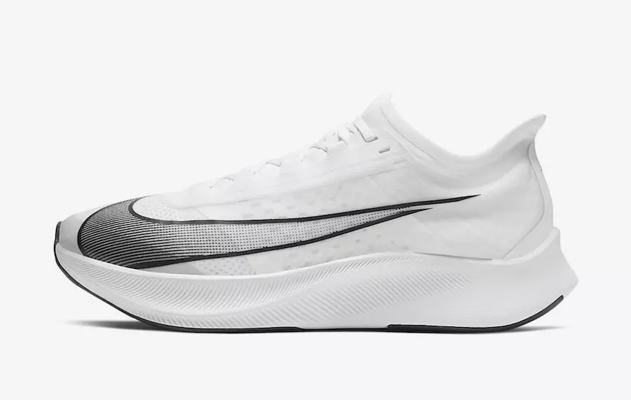 Nike Zoom Fly 3 თეთრი შავი AT8240-100 გამოშვების თარიღი