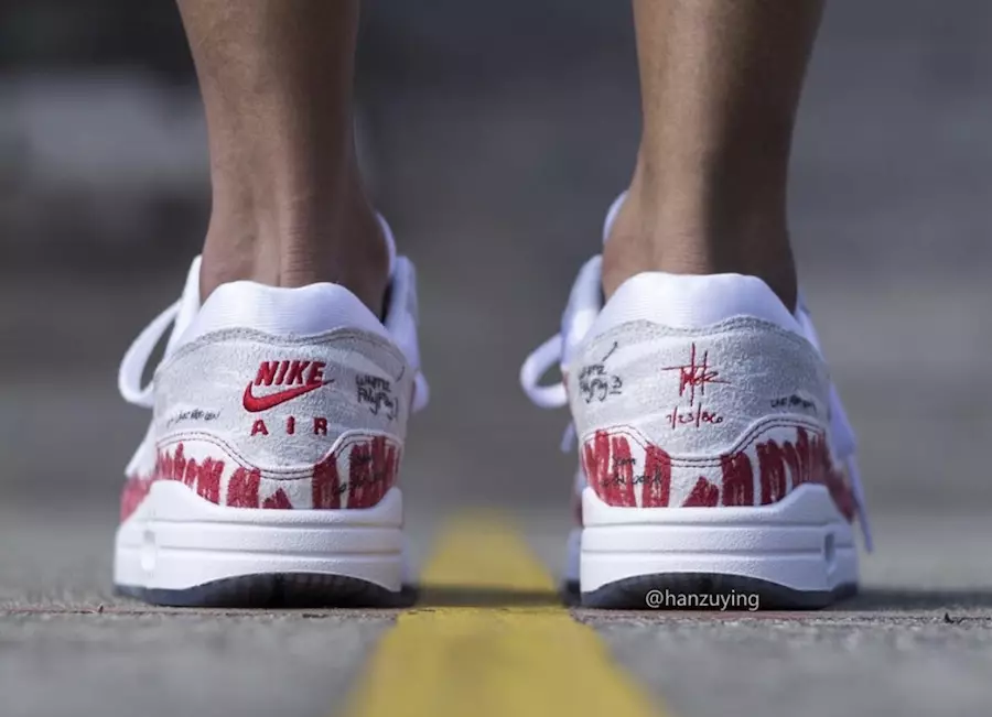 Nike Air Max 1 Tinker Sketch CJ4286-101 Buraxılış Tarixi Ayaqda