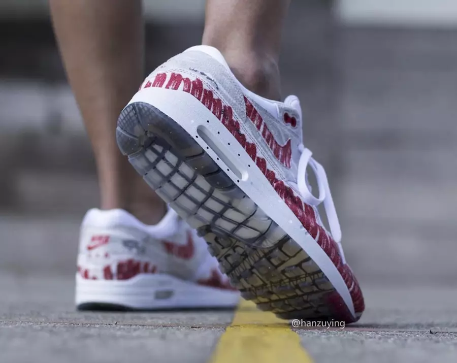 Nike Air Max 1 Tinker Sketch CJ4286-101 Fecha de lanzamiento On-Foot