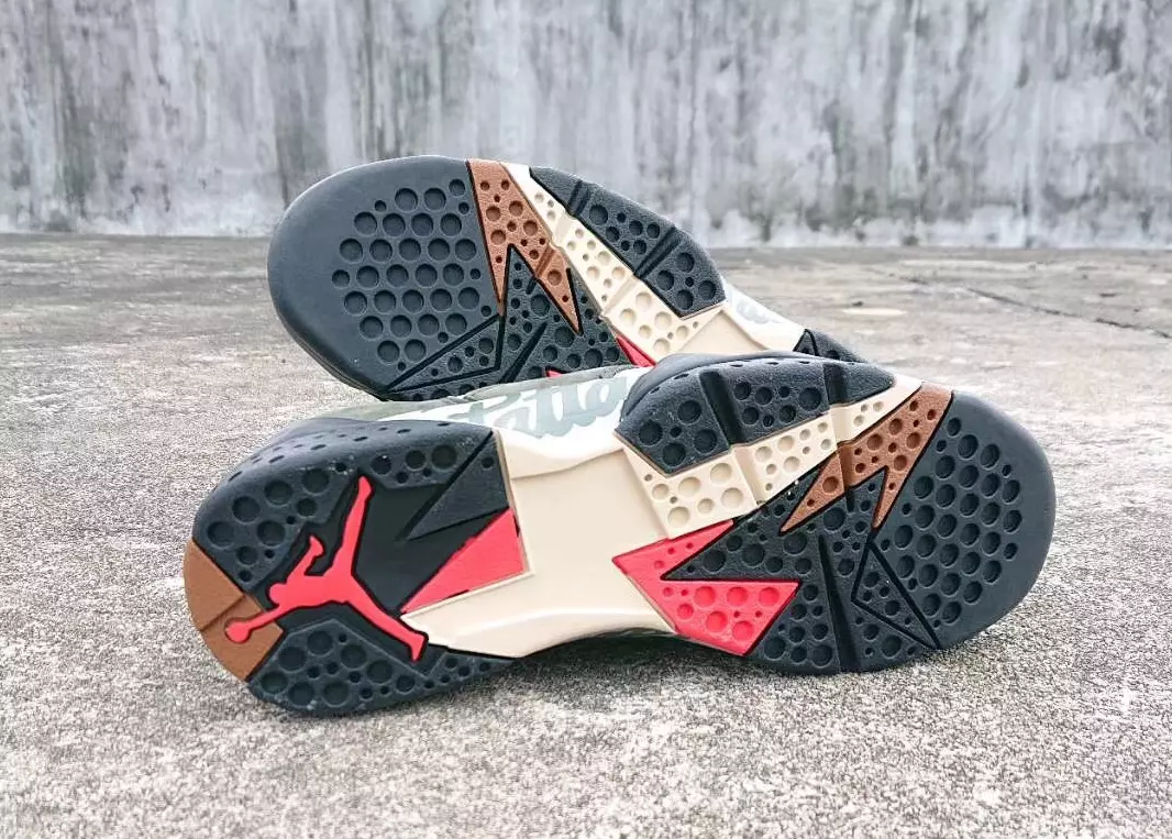 Patta Air Jordan 7 Icicle Sequoia River Rock Light Crimson AT3375-100 Дата на издаване