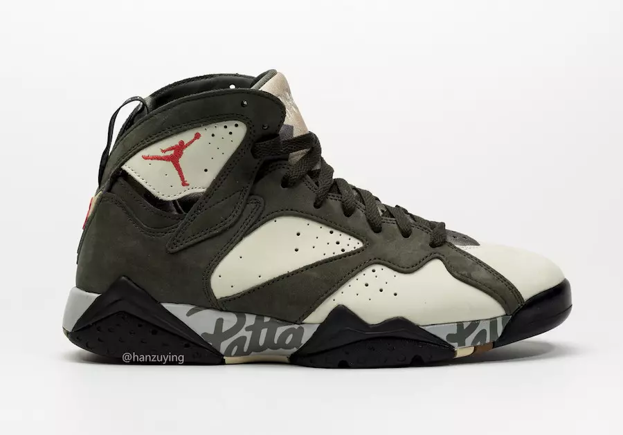 Patta Air Jordan 7 Icicle Sequoia River Rock Light Crimson AT3375-100 Թողարկման ամսաթիվ