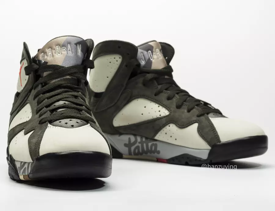 Patta Air Jordan 7 Icicle Sequoia River Rock Light Crimson AT3375-100 Шығарылым күні