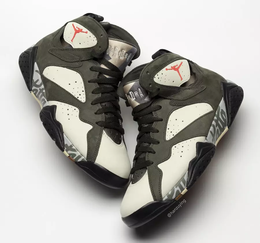 Patta Air Jordan 7 Icicle Sequoia River Rock Light Crimson AT3375-100 Թողարկման ամսաթիվ