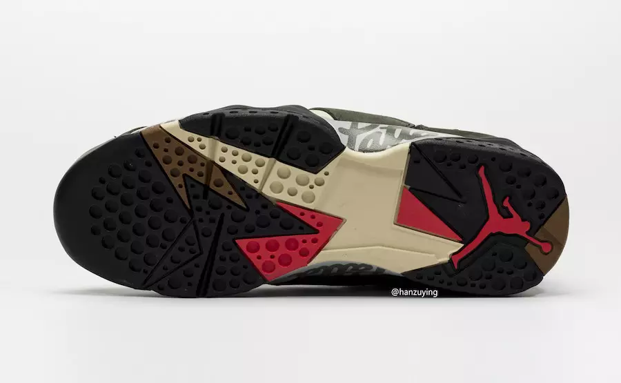 Patta Air Jordan 7 Icicle Sequoia River Rock Light Crimson AT3375-100 Дата на издаване