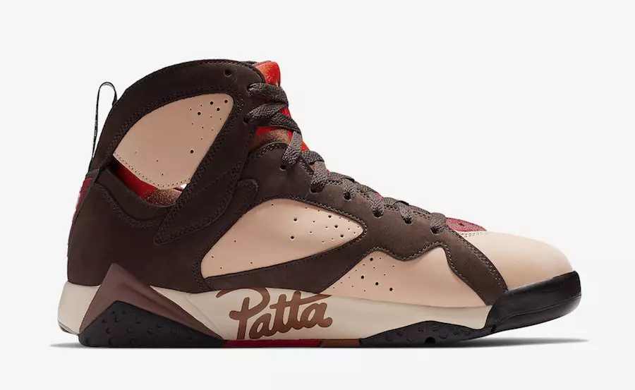 Patta Air Jordan 7 AT3375-200 מעלדונג טאָג פּרייַז