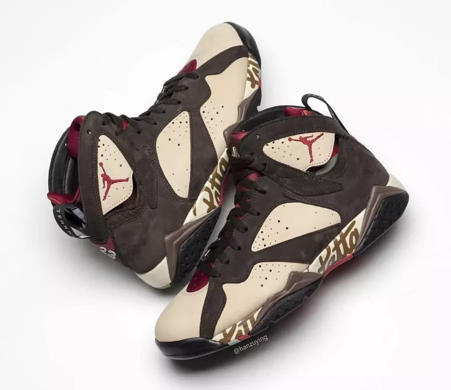 Patta Air Jordan 7 AT3375-200 Datum izdavanja