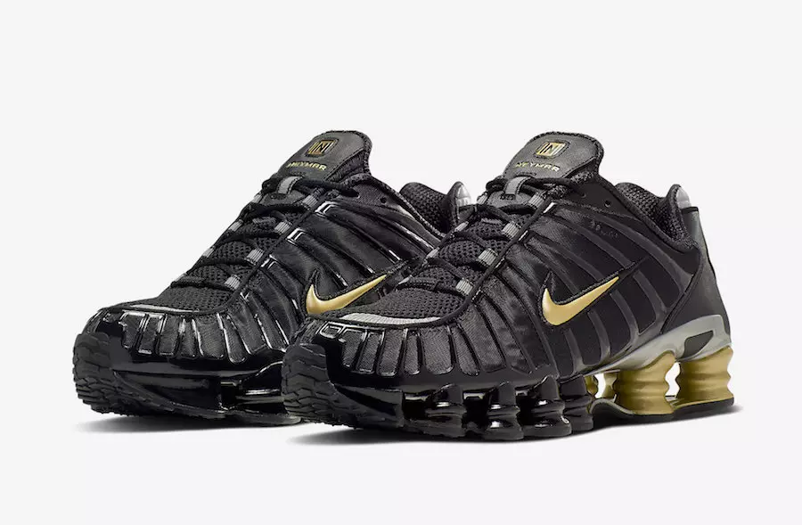 Neymar x Nike Shox TL Releasing v črni in zlati barvi