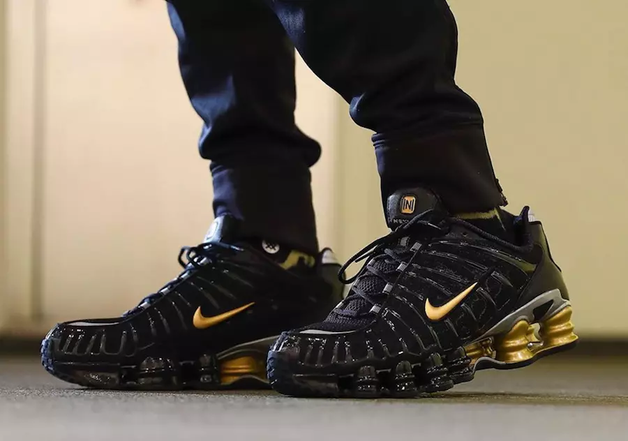 Neymar Nike Shox TL Black Gold BV1388-001 Väljalaskekuupäev