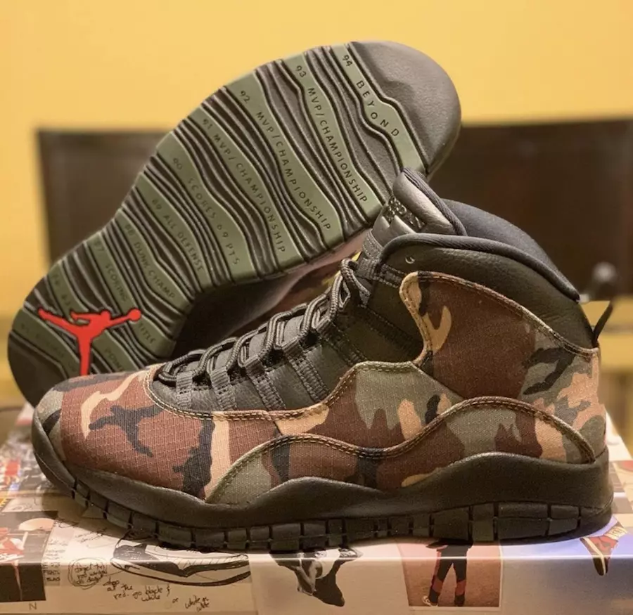 Air Jordan 10 Camo 310805-201 Julkaisupäivä