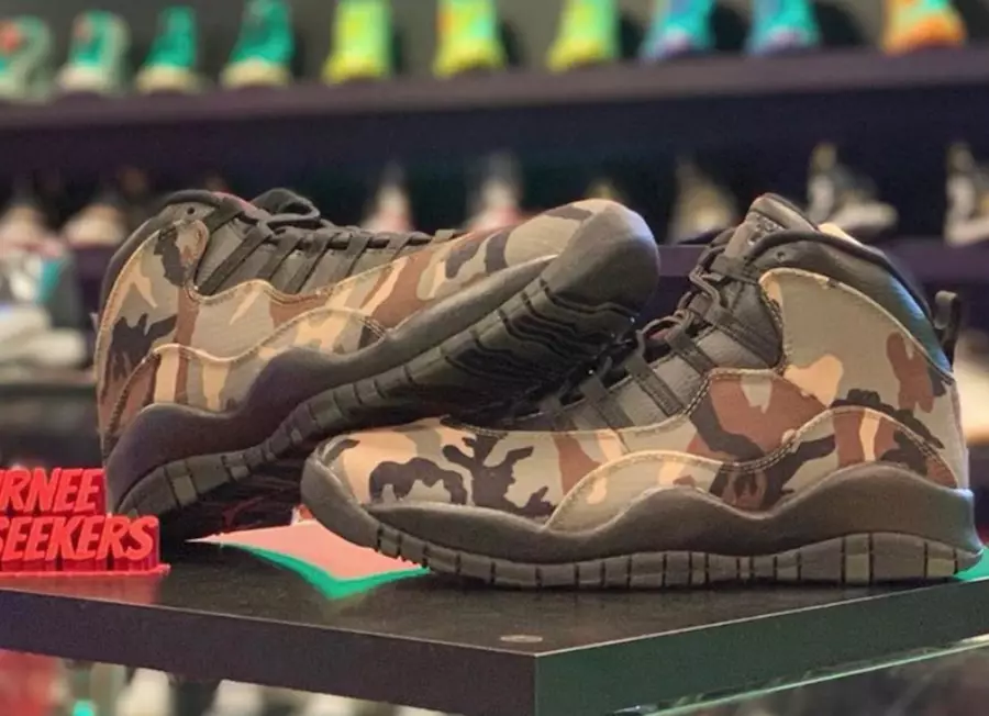 تاریخ انتشار Air Jordan 10 Desert Camo Black Light Chocolate 310805-201