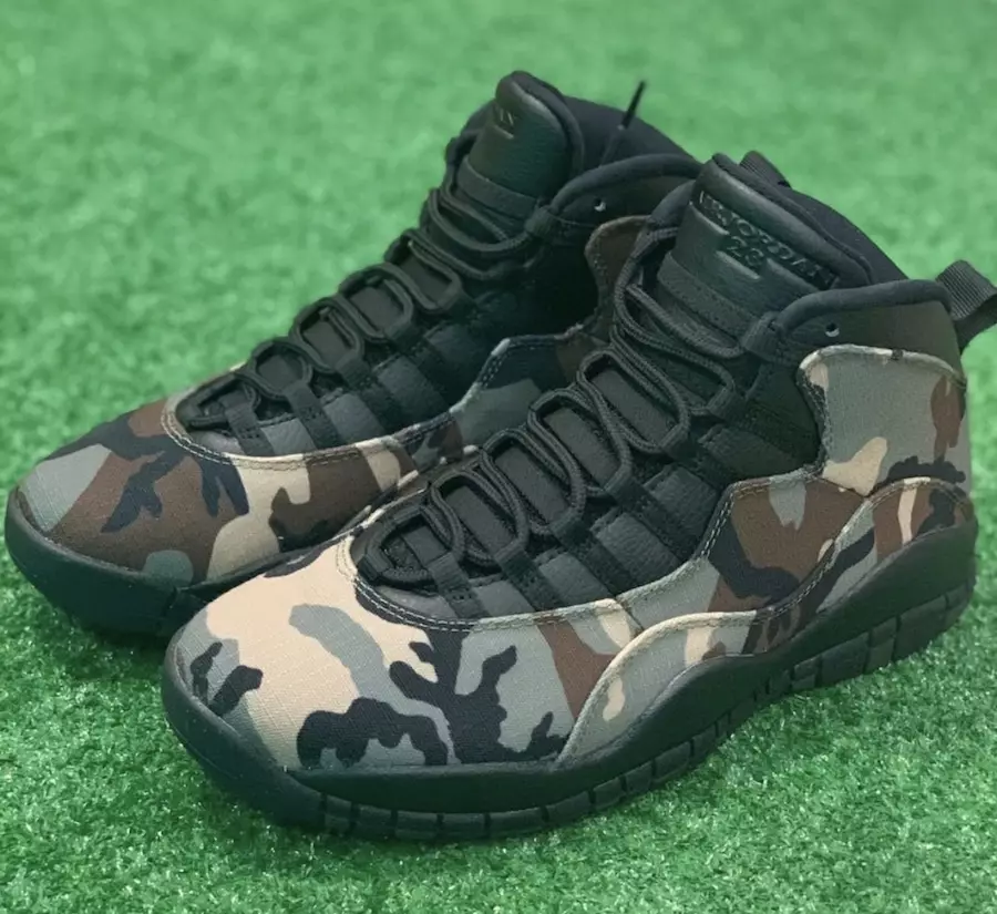 Air Jordan 10 Desert Camo Black Light Chocolate 310805-201 Izdošanas datums