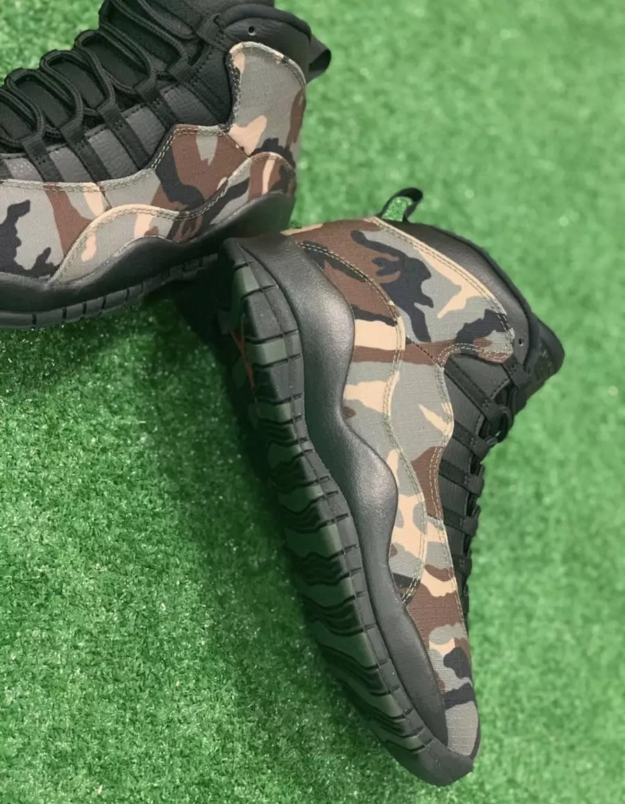 Air Jordan 10 Desert Camo Negras Chocolate claro 310805-201 Fecha de lanzamiento