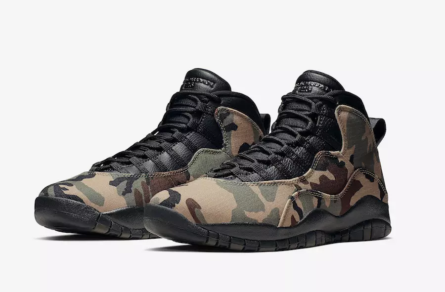 Air Jordan 10 Camo 310805-201 Išleidimo data Kaina