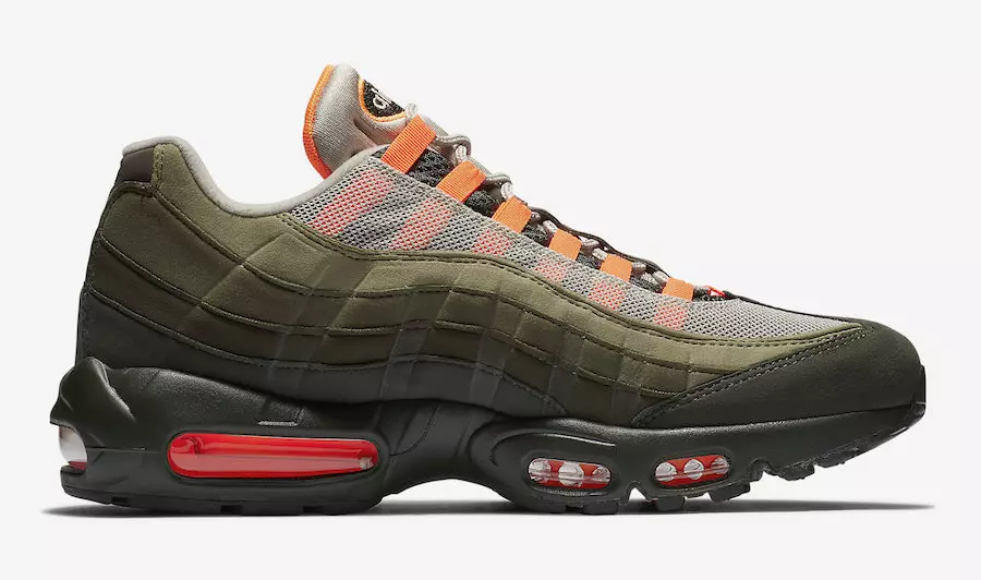 Nike Air Max 95 Neutral Olive Total Orange AT2865-200 väljalaskekuupäev