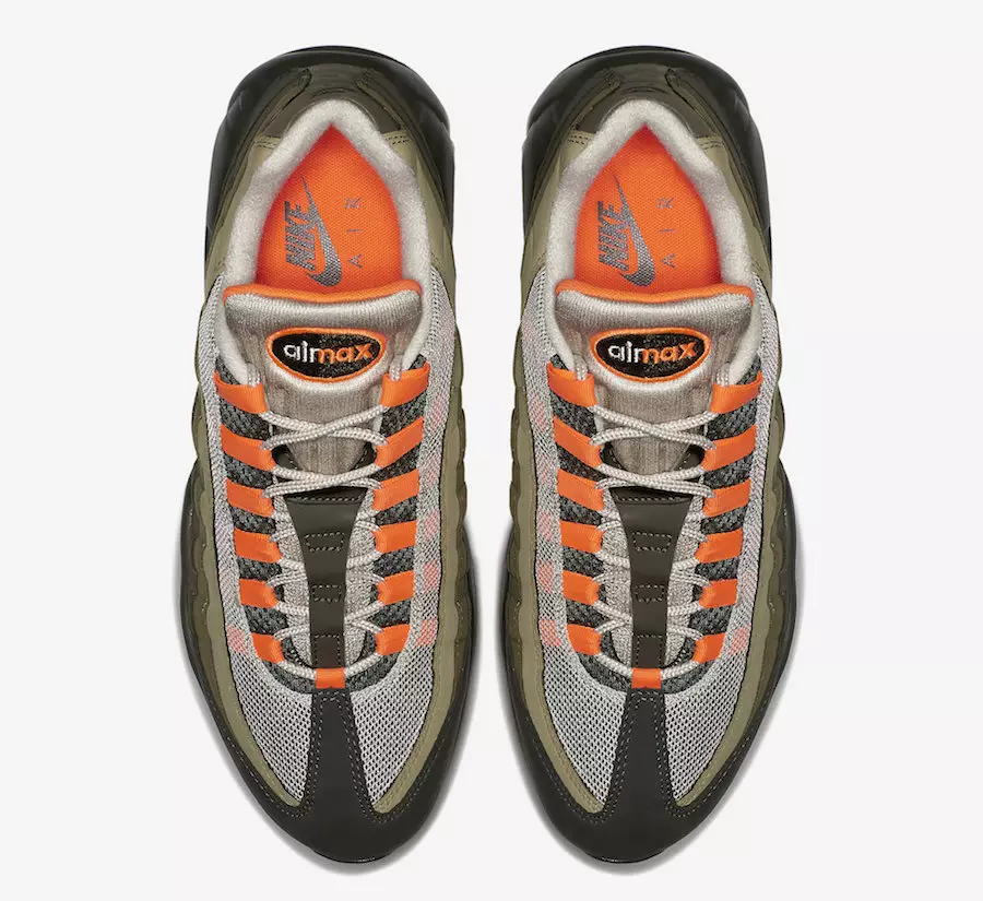 Nike Air Max 95 Neutral Olive Total Orange AT2865-200 Санаи барориши