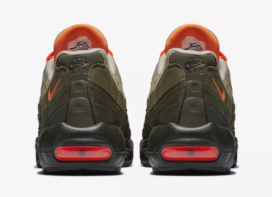 Nike Air Max 95 Neutral Olive Total Orange AT2865-200 Шығарылған күні