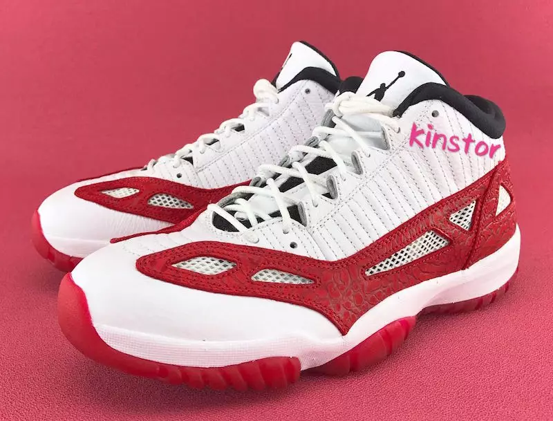 Air Jordan 11 Low IE Rosso Fuoco Bianco