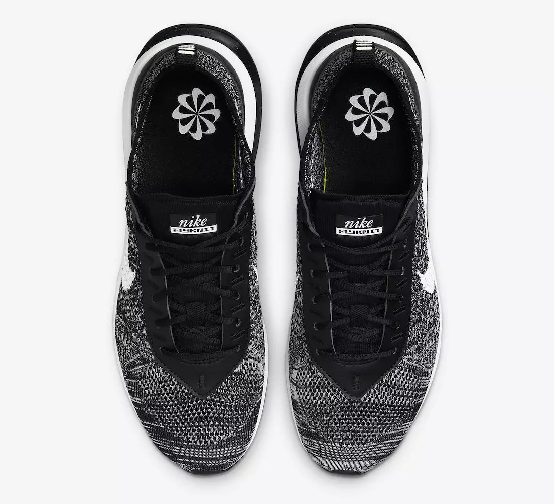 Nike Air Max Flyknit Racer Oreo Black White DM9073-001 Megjelenés dátuma