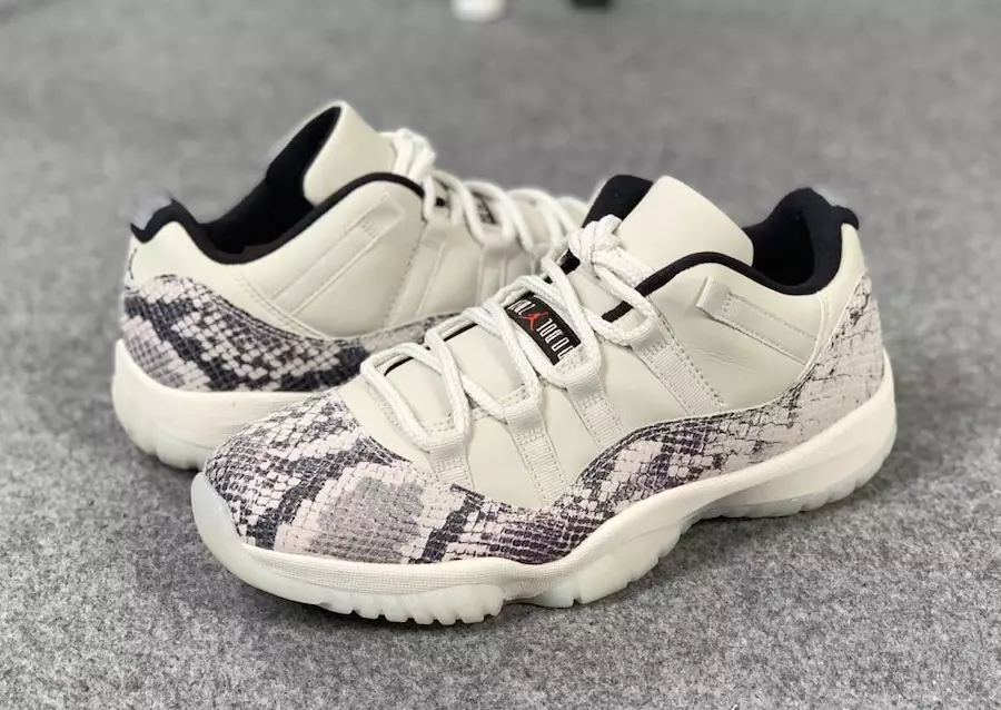 Air Jordan 11 Low Light Bone Snakeskin CD6846-002 Utgivelsesdato Priser