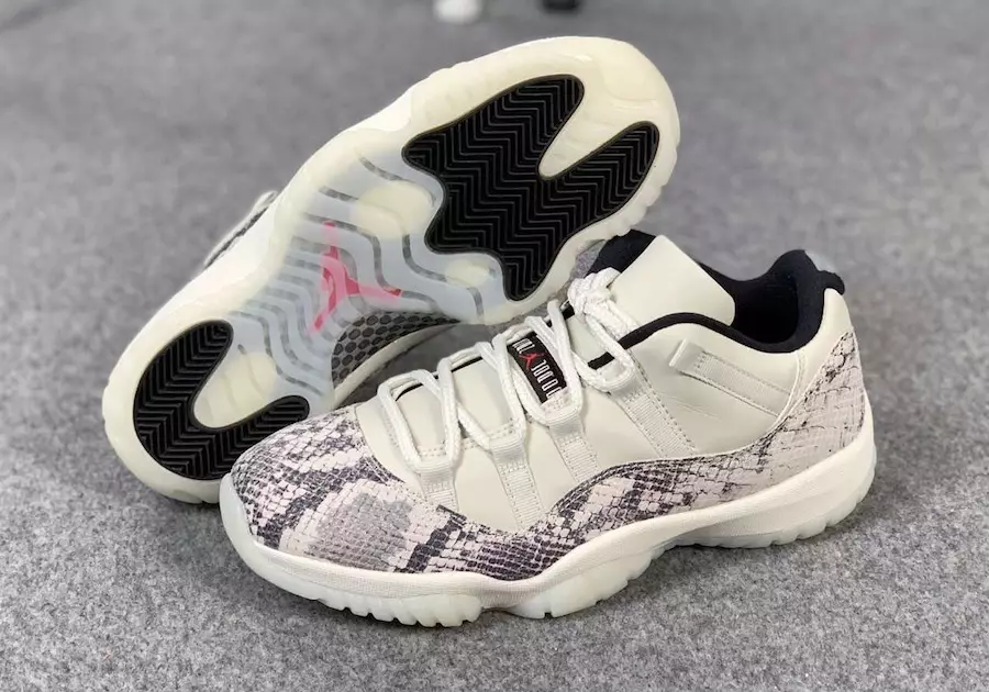 Air Jordan 11 Low Light Bone Snakeskin CD6846-002 تاريخ الإصدار التسعير