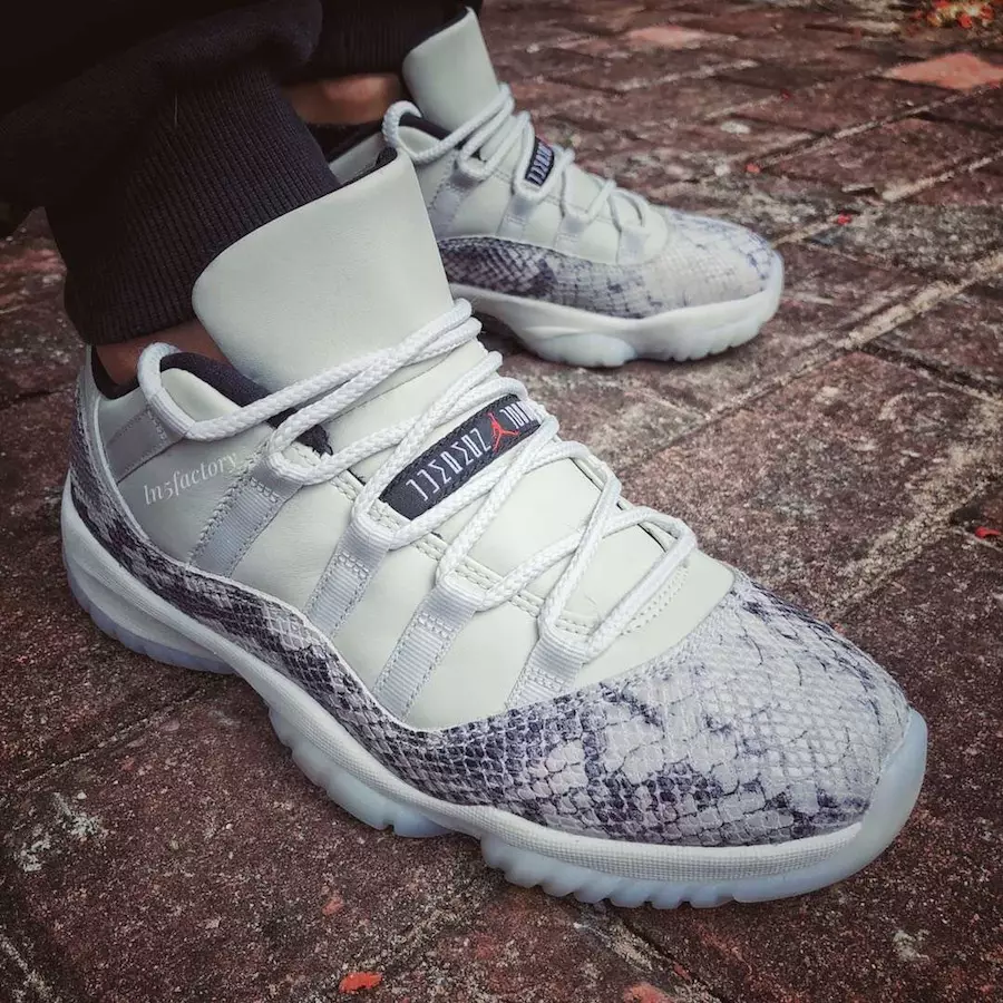 Air Jordan 11 Low Snakeskin Light Bone CD6846-002 Išleidimo data Kaina