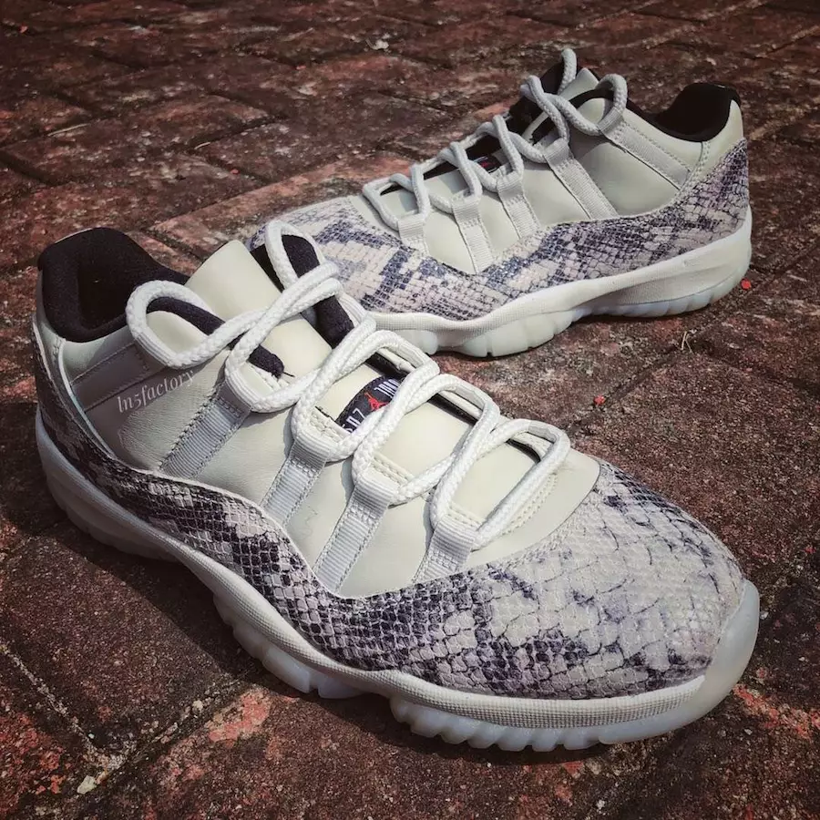 Air Jordan 11 Low Snakeskin Light Bone CD6846-002 تاريخ الإصدار التسعير