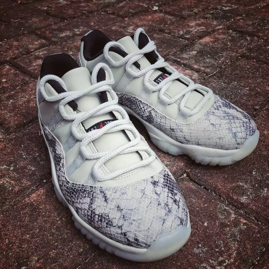 Air Jordan 11 Low Snakeskin Light Bone CD6846-002 Utgivelsesdato Priser