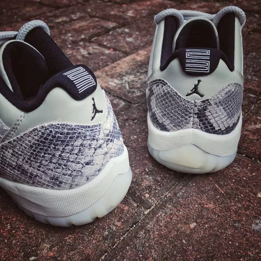 Air Jordan 11 Low Snakeskin Light Bone CD6846-002 ဖြန့်ချိသည့်နေ့ စျေးနှုန်း