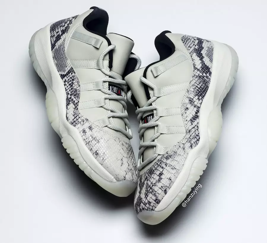 Air Jordan 11 Low Snakeskin Light Bone CD6846-002 Data Rilaxx 2019