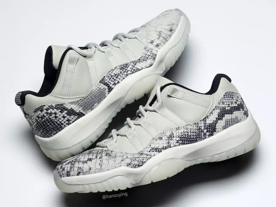 Air Jordan 11 Low Snakeskin Light Bone CD6846-002 2019 Julkaisupäivä