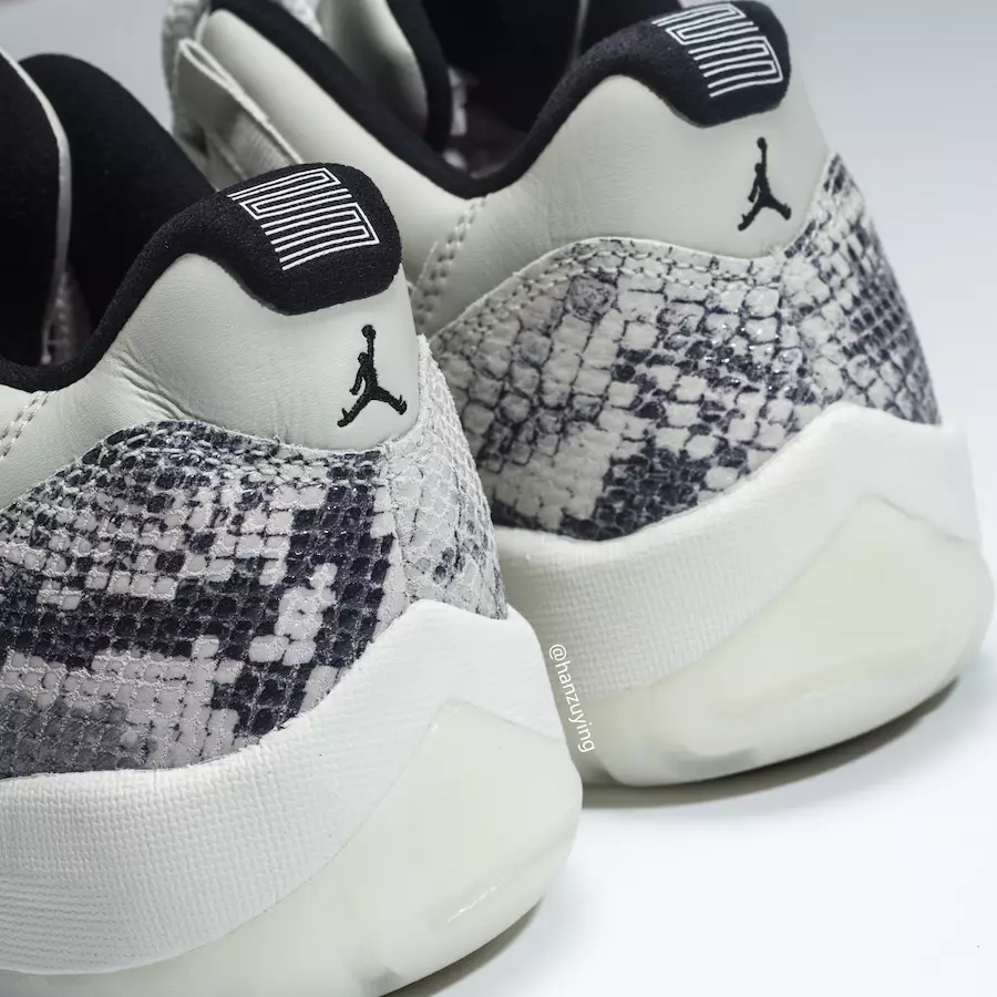 Air Jordan 11 Low Snakeskin Light Bone CD6846-002 2019 Tarikh Tayangan