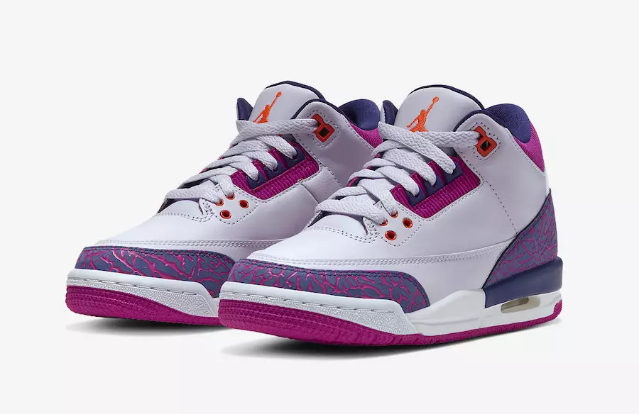 Air Jordan 3 GS Barely Grape Hyper Crimson Fire Pink 441140-500 Datum izlaska