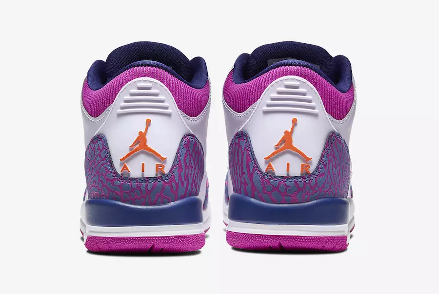 Air Jordan 3 GS Barely Grape Hyper Crimson Fire Pink 441140-500 Шығарылған күні