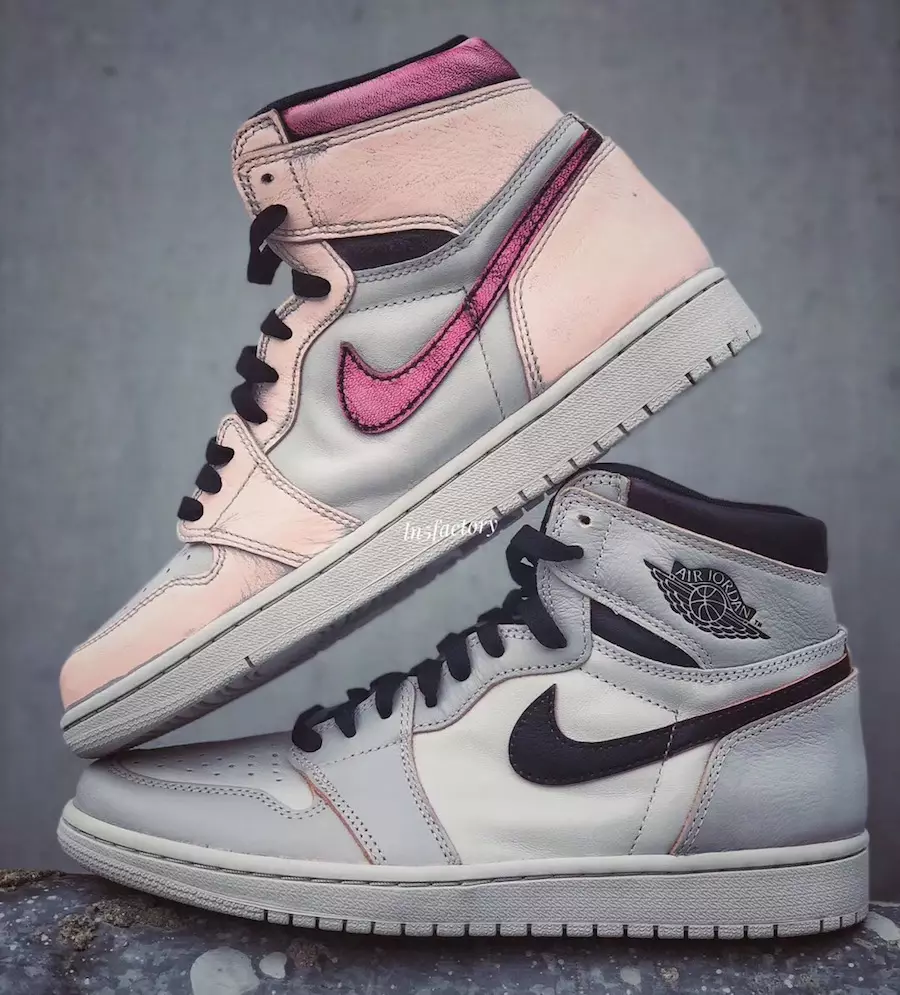 Air Jordan 1 Light Bone Crimson Tint Hyper Pink CD6578-006 Data lansării