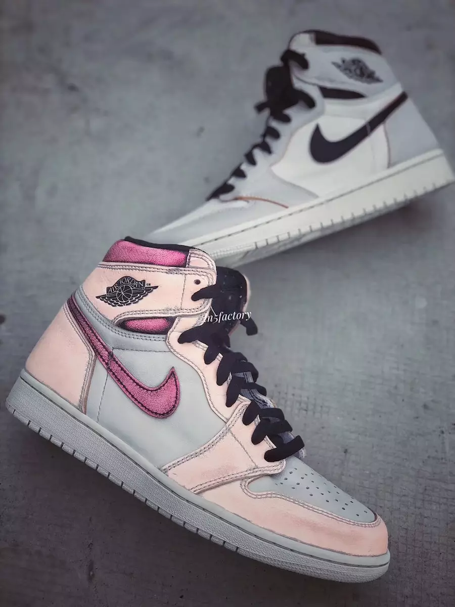 Air Jordan 1 Light Bone Crimson Tint Hyper Pink CD6578-006 Tarikh Tayangan