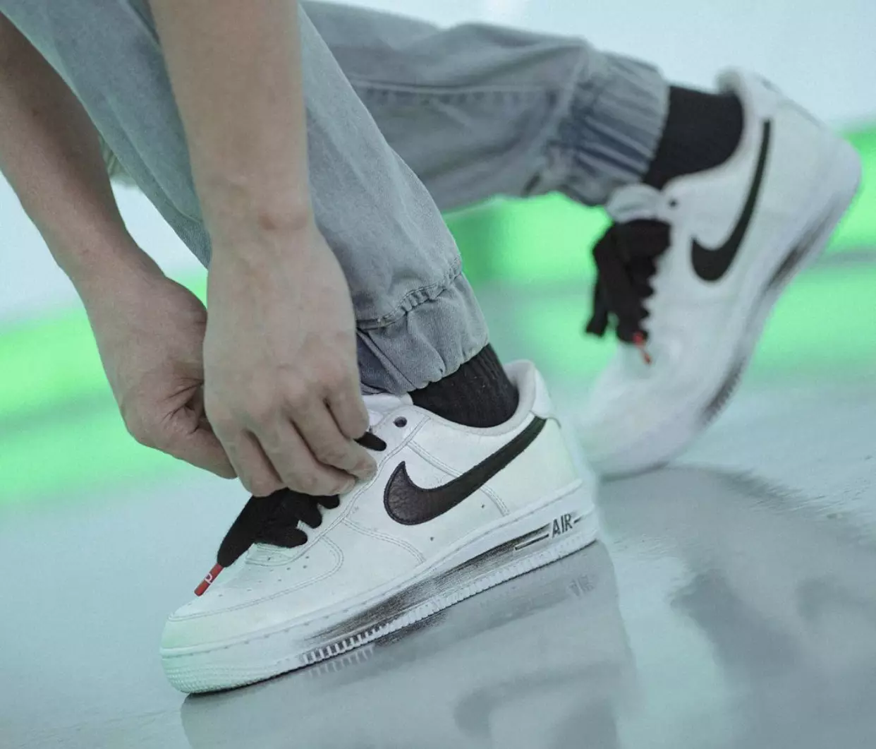 PEACEMINUSONE Nike Air Force 1 Beyaz DD3223-100 Çıkış Tarihi On-Feet