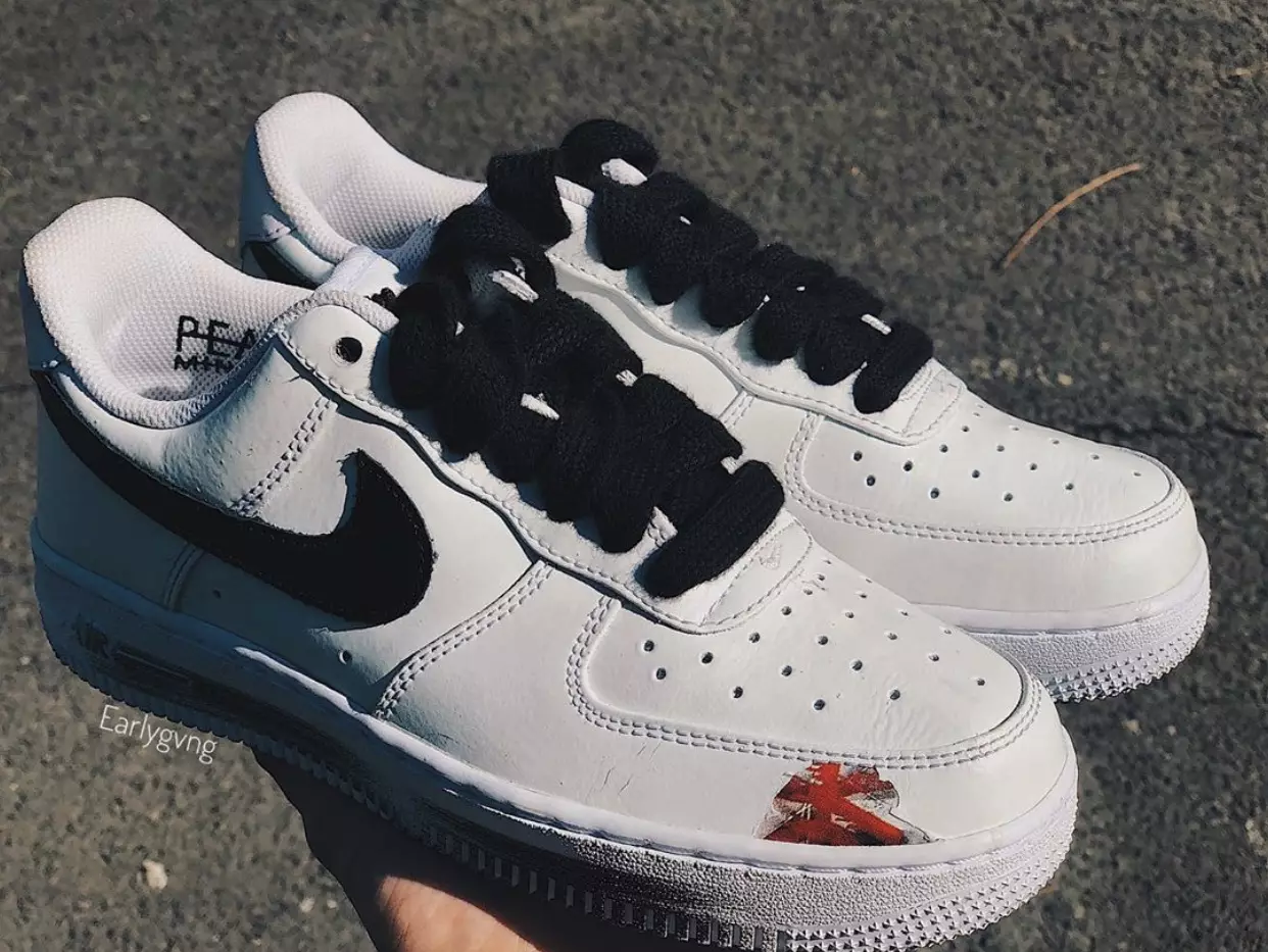 PEACEMINUSONE Nike Air Force 1 အဖြူရောင် DD3223-100 ထုတ်ဝေသည့်ရက်စွဲ