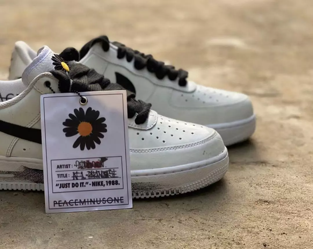 PEACEMINUSONE Nike Air Force 1 White Black DD3223-100 Datum izdavanja