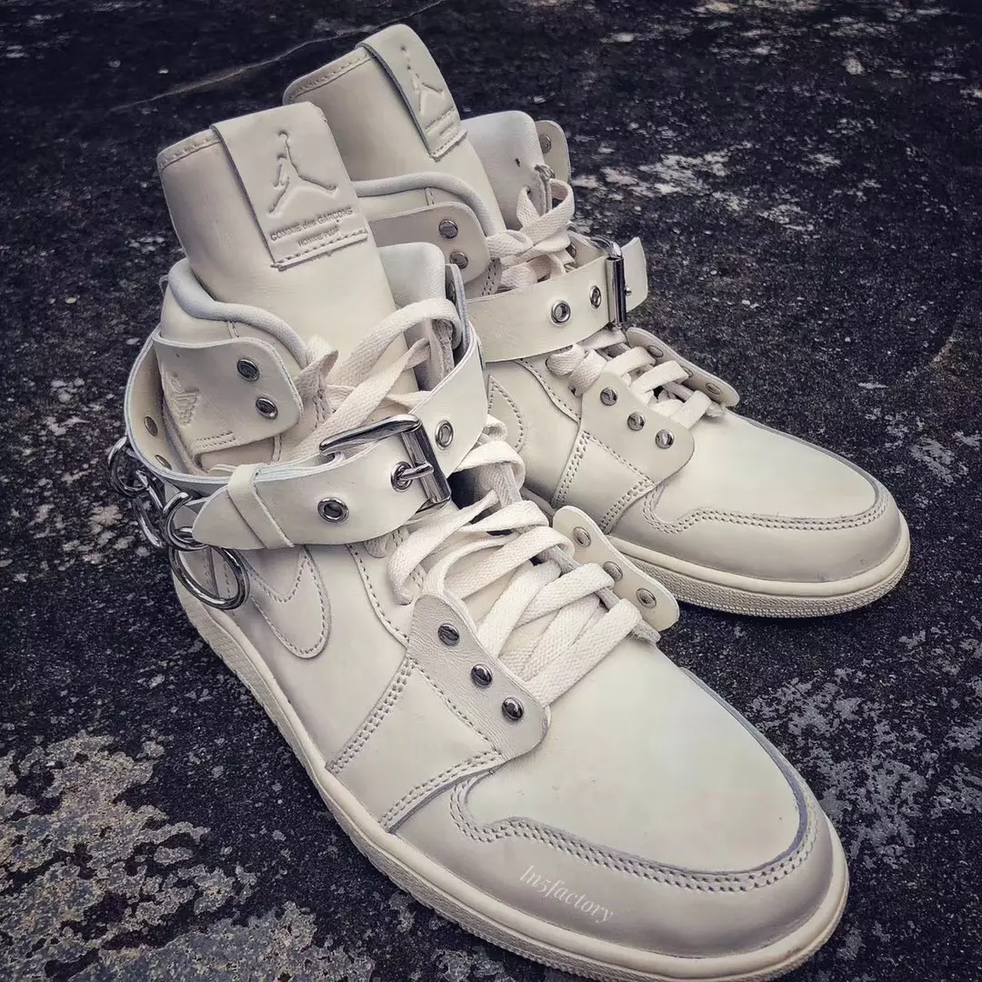 CDG Air Jordan 1 White CN5738-100 Tarehe ya Kutolewa