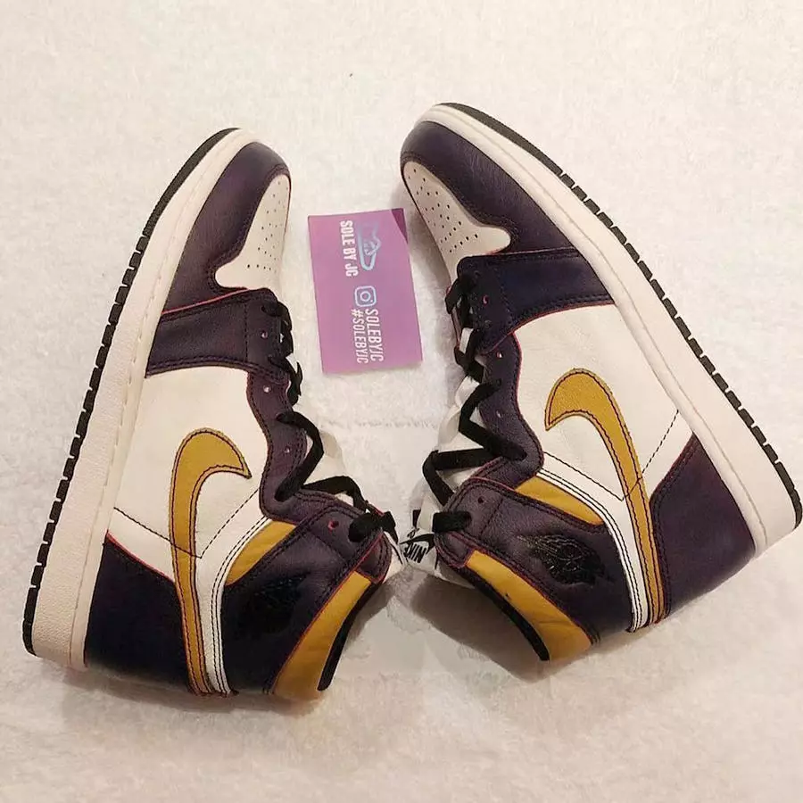 Nike SB Air Jordan 1 Lakers CD6578-507 Dáta Eisiúna