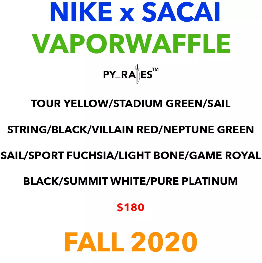 Sacai Nike VaporWaffle Datum izdaje