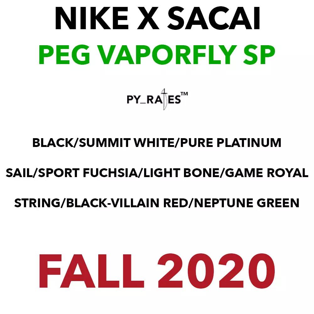 Sacai Nike Pegasus VaporFly SP Çıkış Tarihi