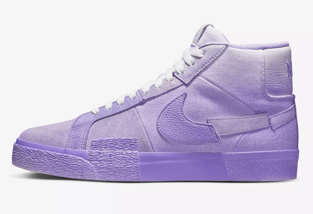 Nike SB Blazer Mid PRM Lilac White DR9087-555 Датум на издавање