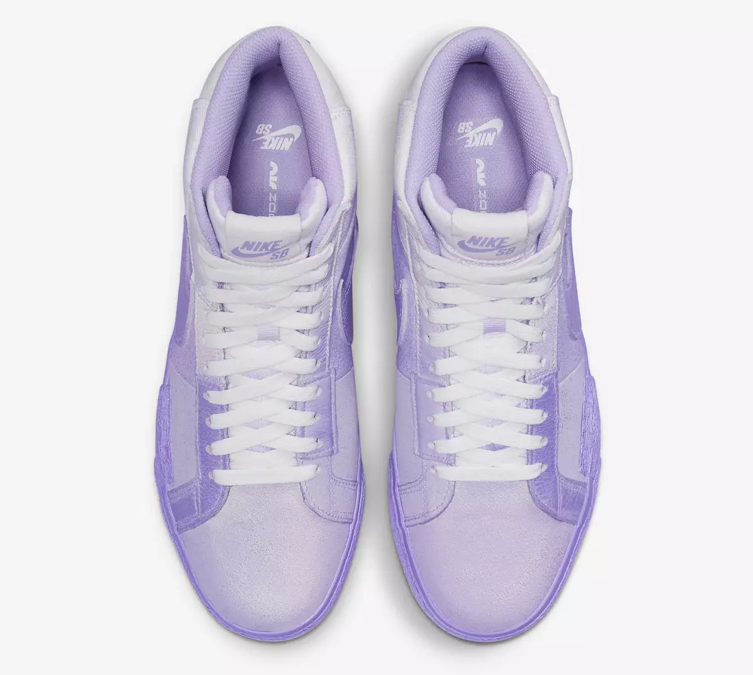 Nike SB Blazer Mid PRM Lilac White DR9087-555 Датум на издавање