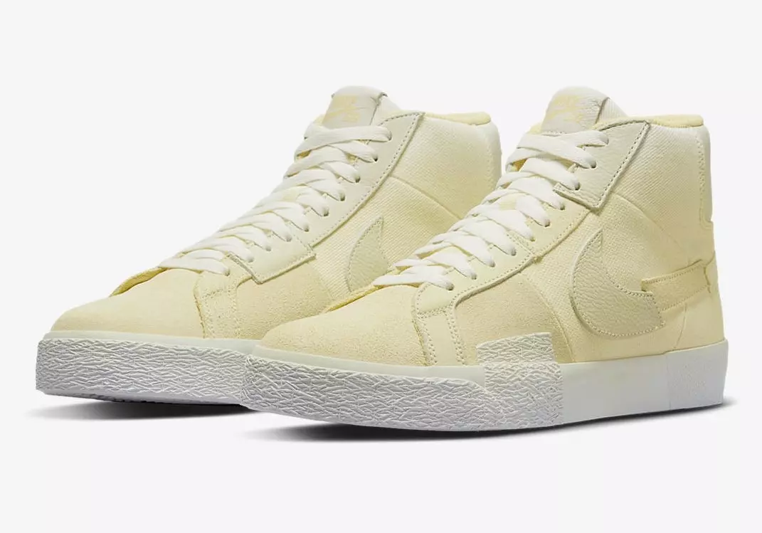 تاریخ عرضه Nike SB Blazer Mid PRM Lemon Wash DR9087-700