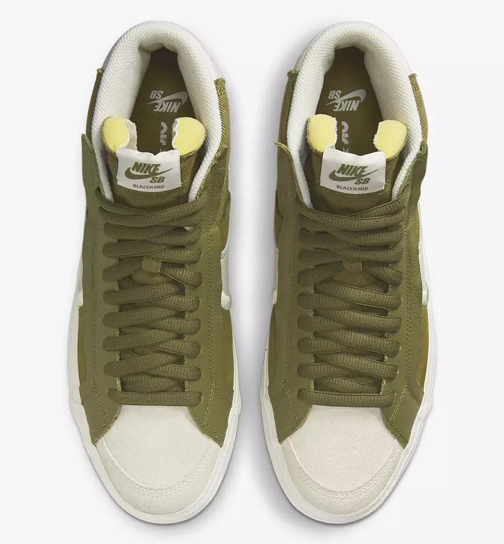 Санаи нашри Nike SB Blazer Mid Olive Green DR9144-300