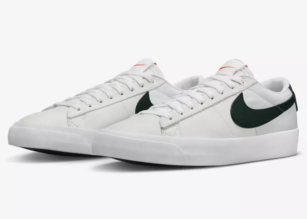 تاریخ انتشار Nike SB Blazer Low Orange Label White Green DR9099-100