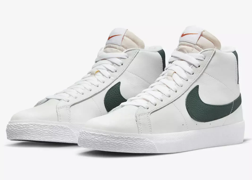 نايك SB Blazer Mid Orange Label White Green DR9092-100 تاريخ الإصدار